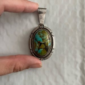 Bought  in 2003, sterling silver! Beautiful turquoise made by Rita Touchine